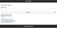 Tablet Screenshot of mississippi.cvent.com