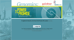 Desktop Screenshot of genomicspowerandpromise.cvent.com