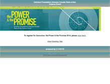 Tablet Screenshot of genomicspowerandpromise.cvent.com