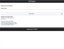 Tablet Screenshot of nyse.cvent.com